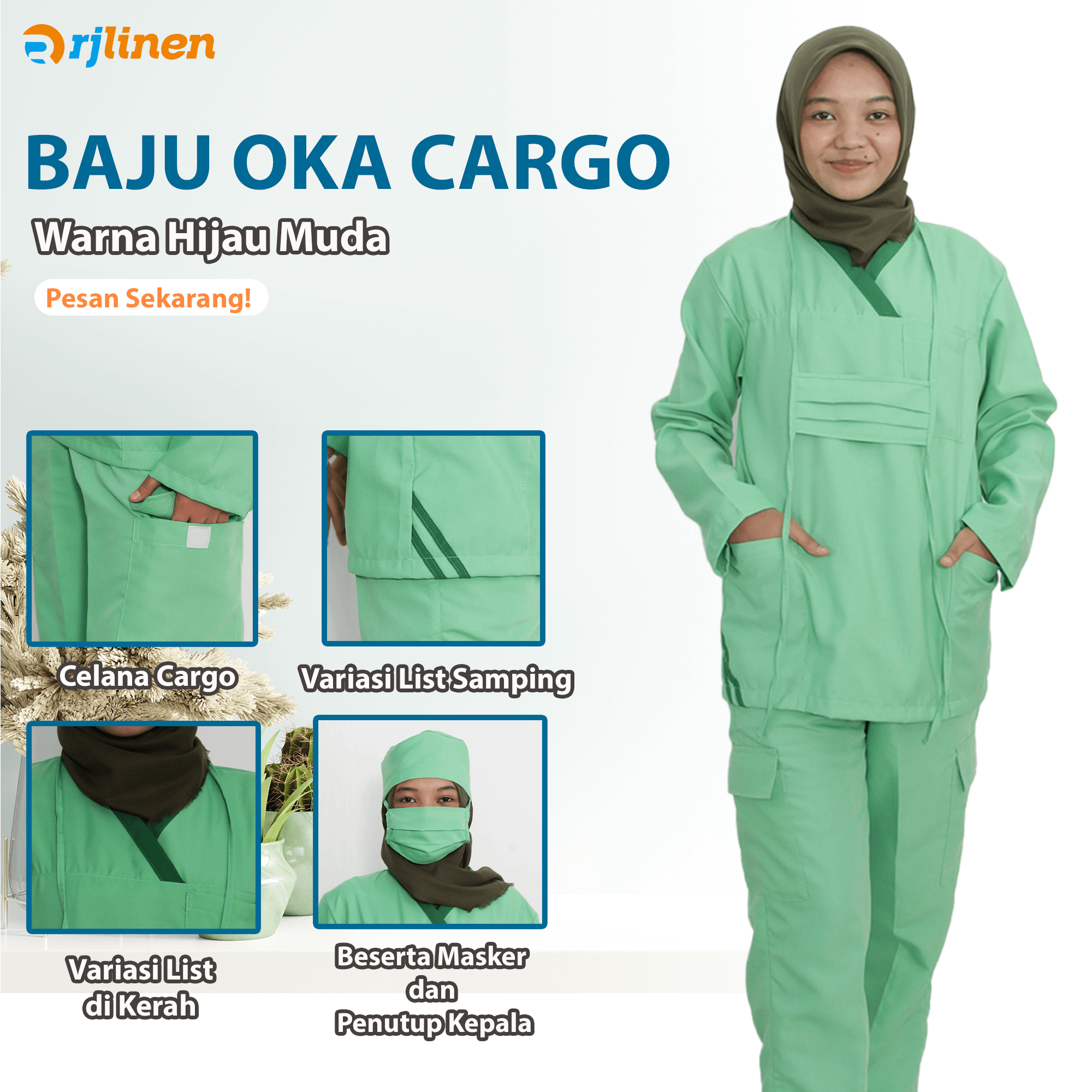 Baju Oka Cargo Warna Hijau