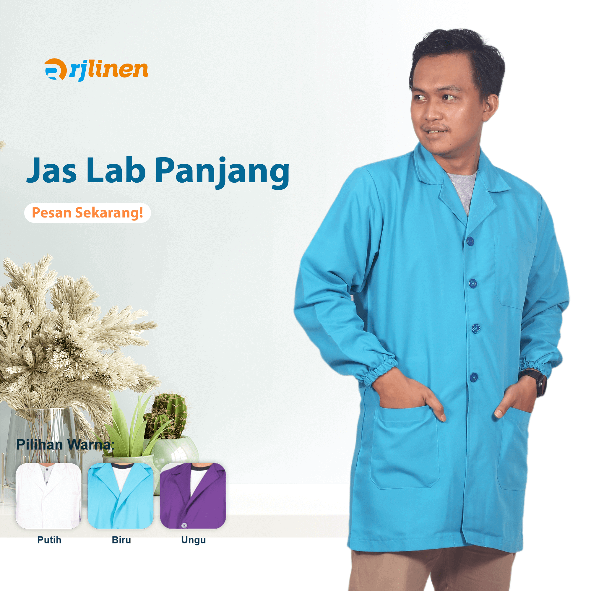 Jas Lab Panjang Biru
