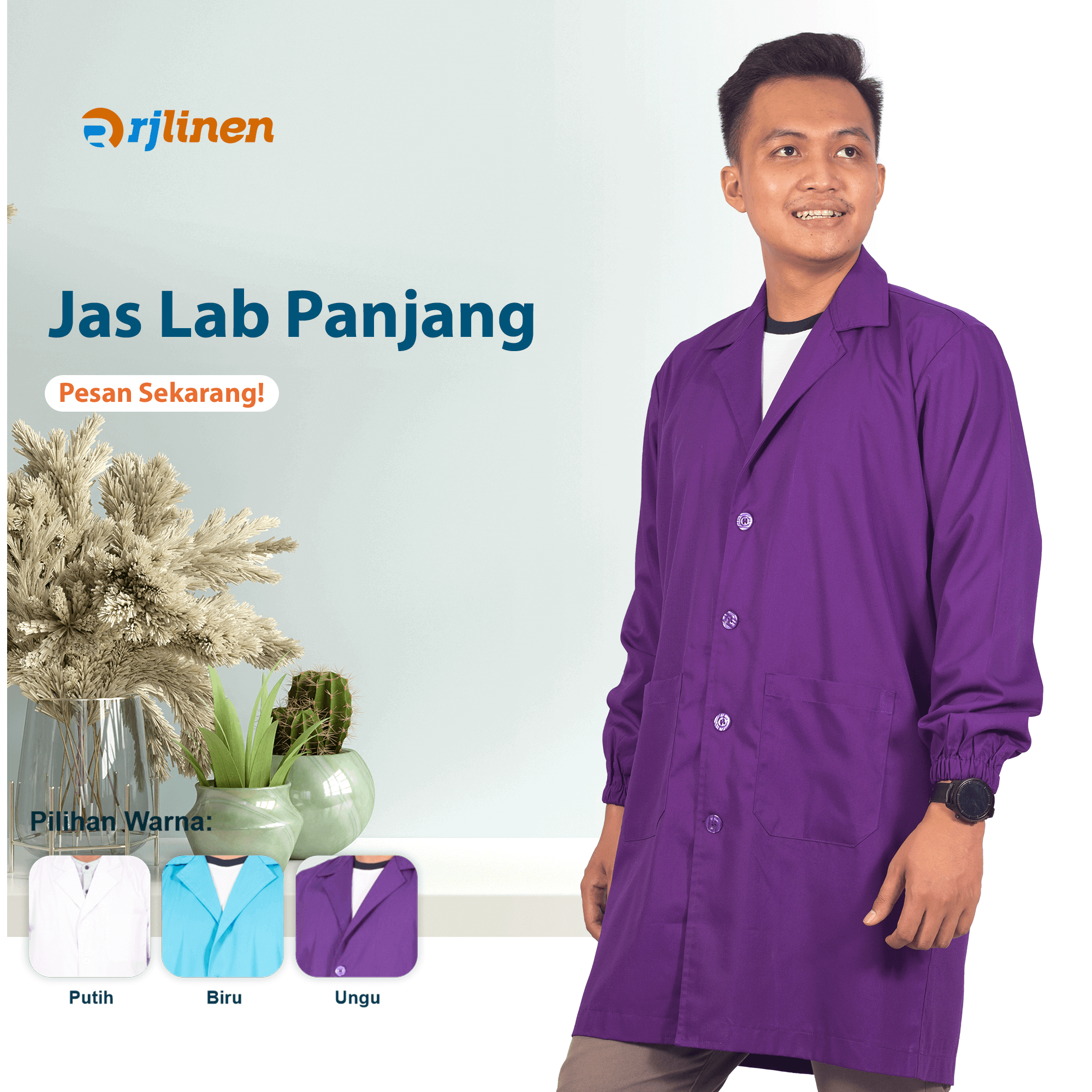 Jas Lab Panjang Ungu