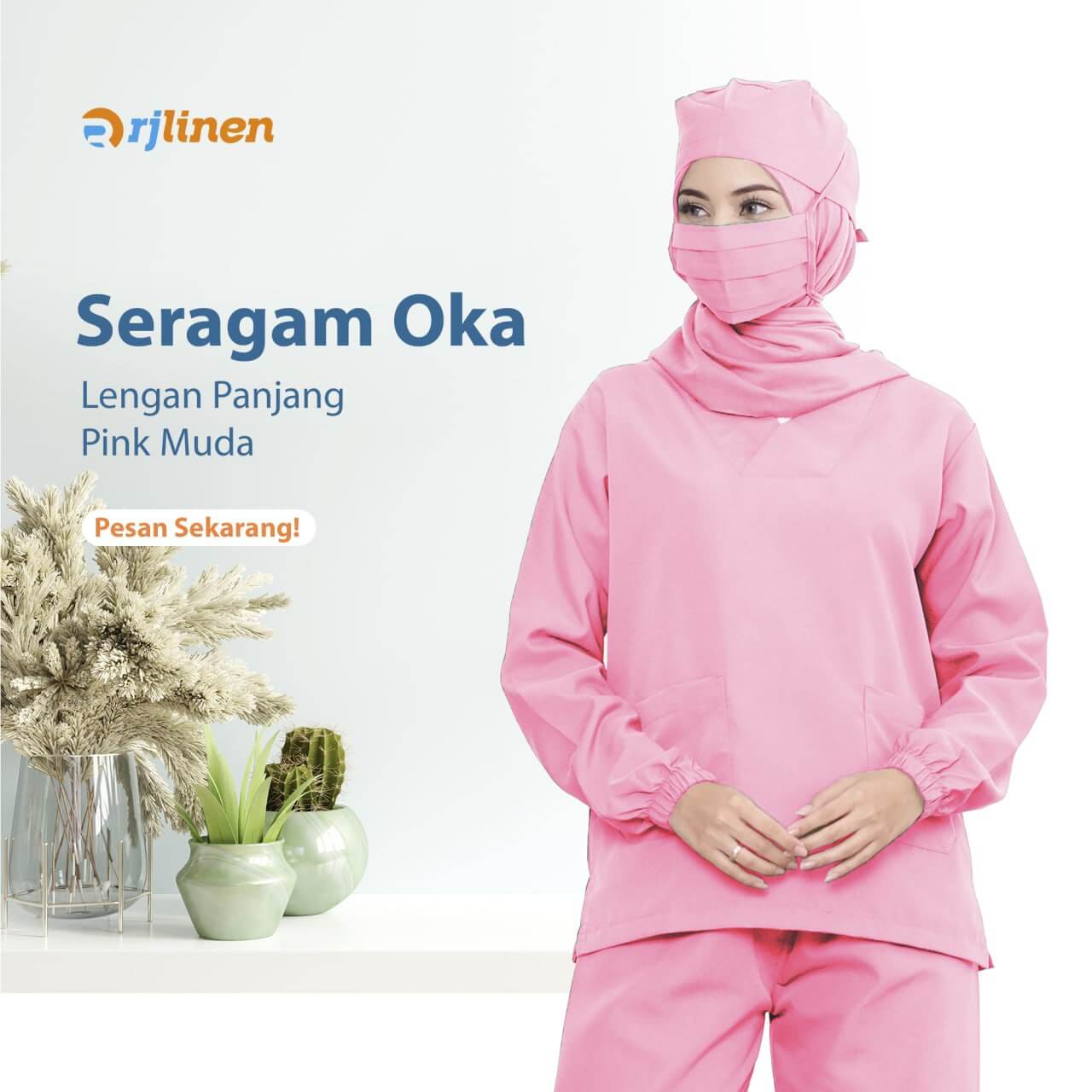 OKA Panjang - Pink Muda
